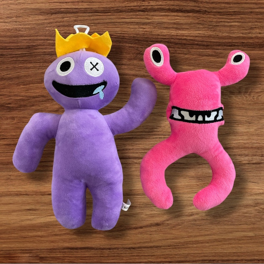Rainbow Friends Small Purple & Pink Roblox Plush Plushies VGUC